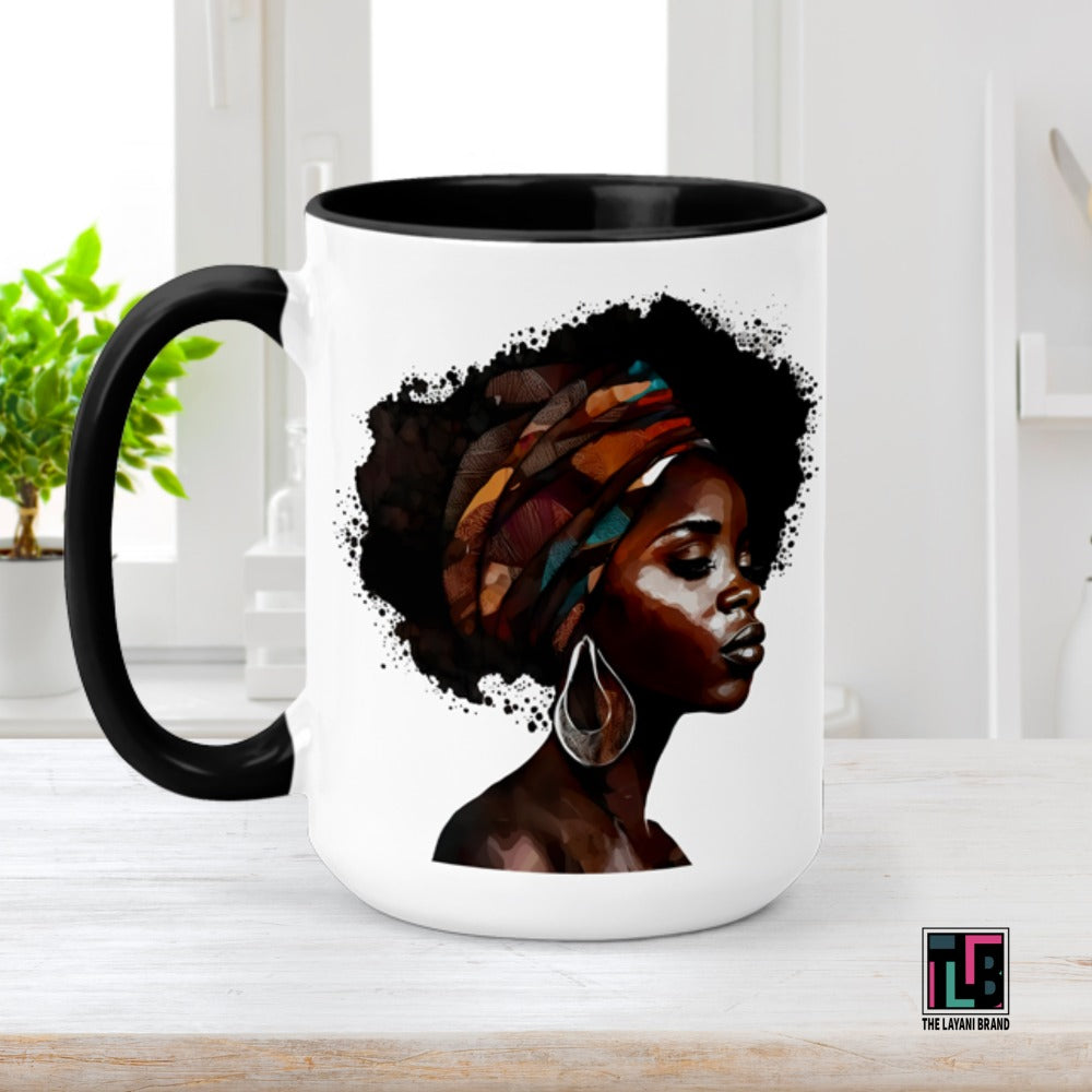 Watercolor Black Beauty Ceramic Mug