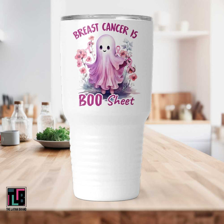 Breast Cancer Is Boo Sheet Breast Cancer Awareness Tumbler