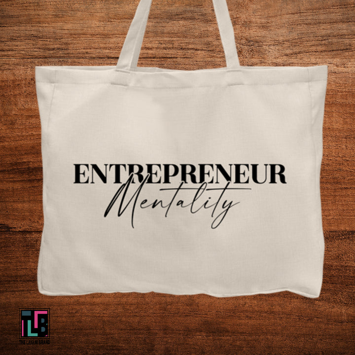 Entrepreneur Mentality Linen Tote Bag