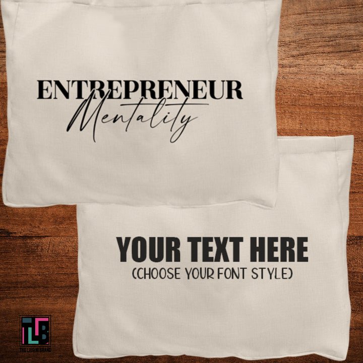 Entrepreneur Mentality Linen Tote Bag