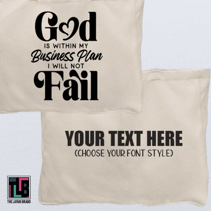 God Is Within My Business Plan I Will Not Fail Tote Bag