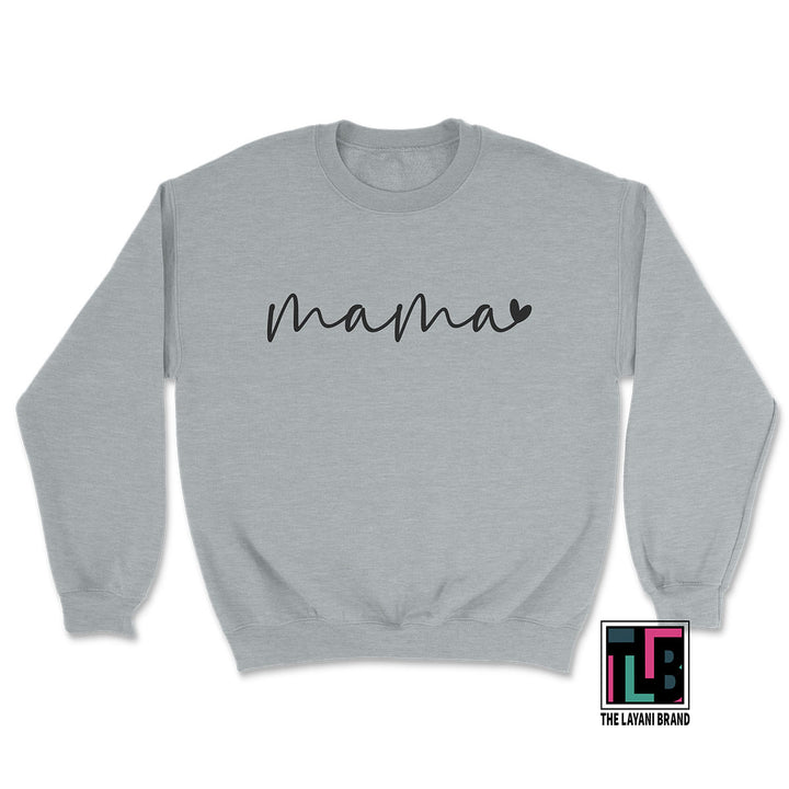 Mama Small Heart Crew Sweatshirt