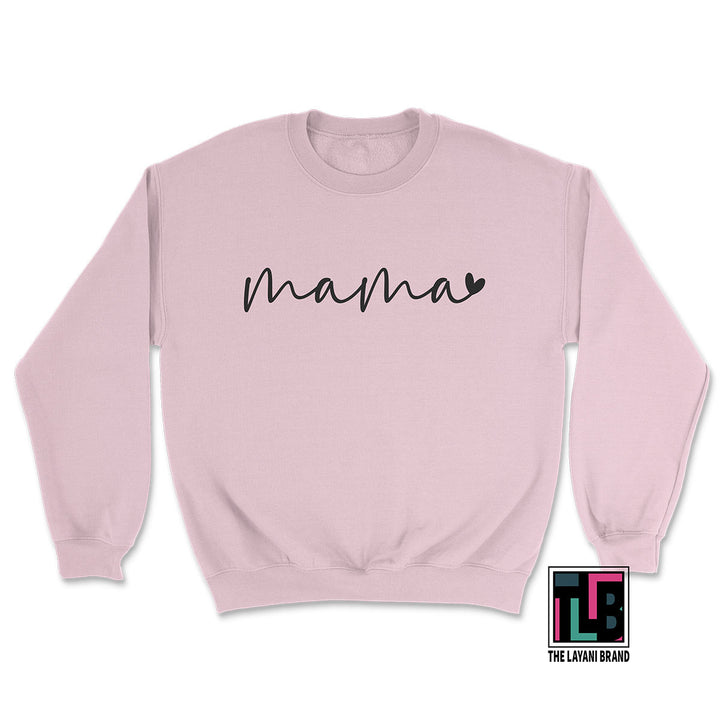 Mama Small Heart Crew Sweatshirt