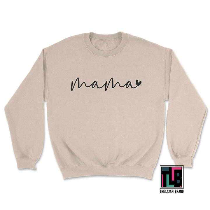 Mama Small Heart Crew Sweatshirt