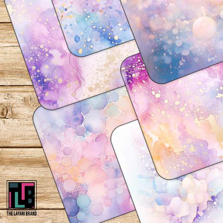 Pastel Watercolor Dreams Coasters - Mix and Match - Set of 4