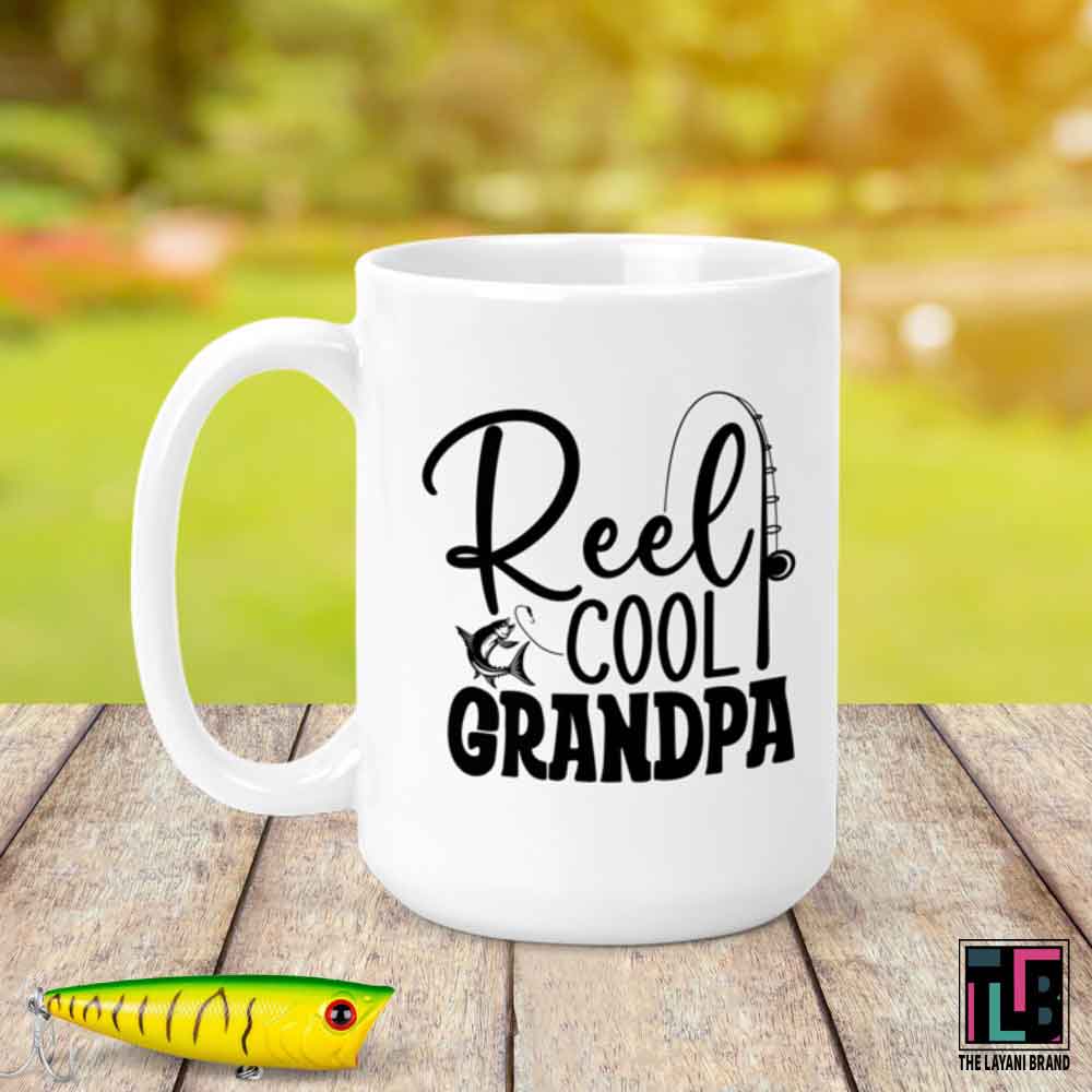 Reel Cool Dad or Grandpa Ceramic Mug