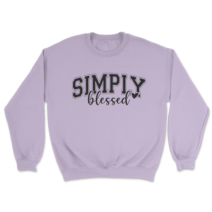Simply Blessed Heart Crew Sweatshirt