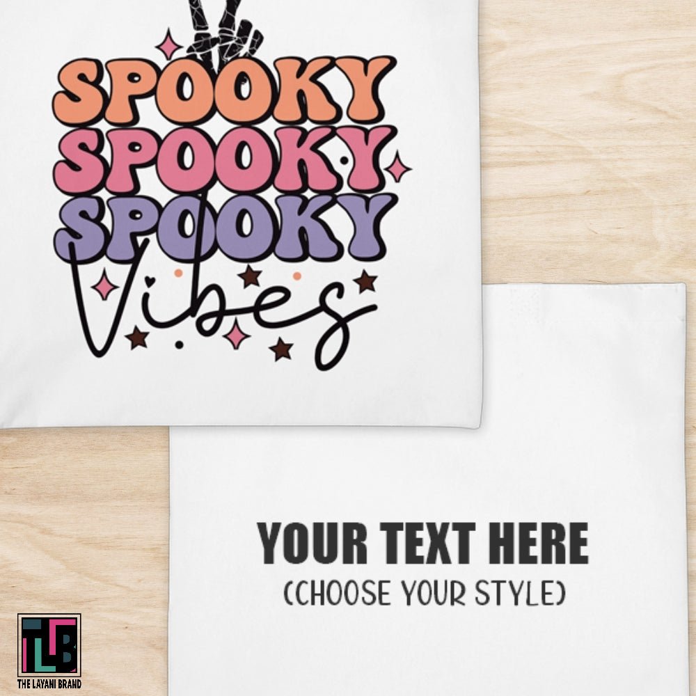 Spooky Spooky Spooky Vibes Retro Halloween Tote Bag