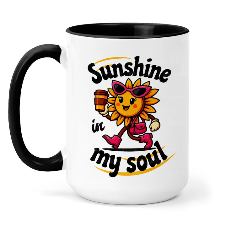 Sunshine In My Soul Sunflower Mug