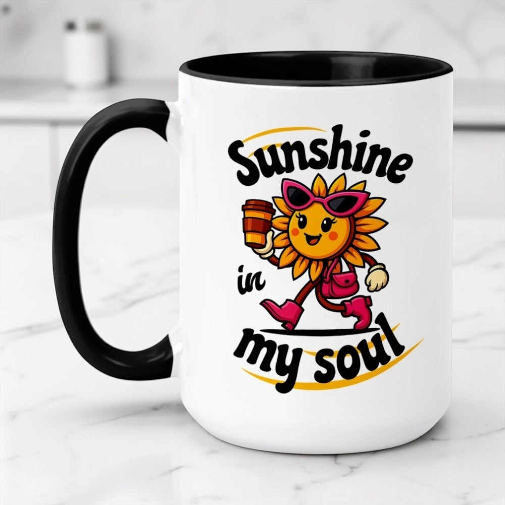 Sunshine In My Soul Sunflower Mug