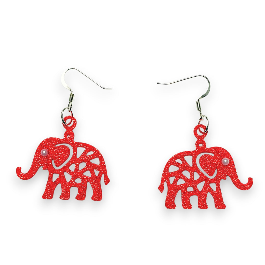 Geometric Elephant Earrings