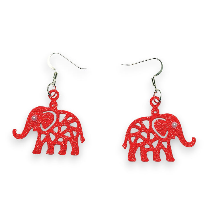 Geometric Elephant Earrings