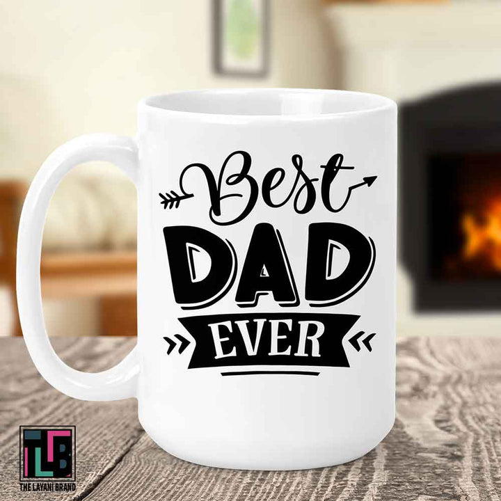 Best Dad Ever Arrows Ceramic Mug