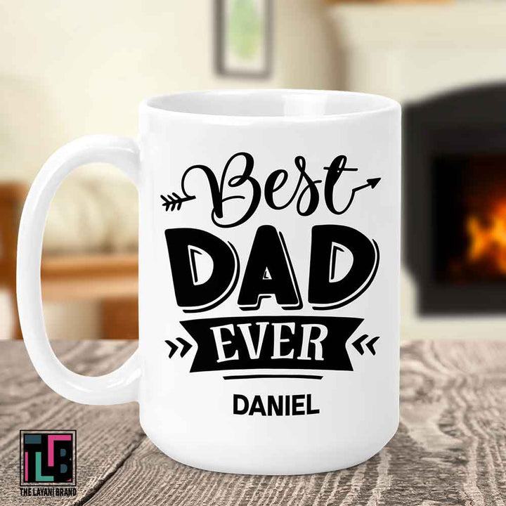 Best Dad Ever Arrows Ceramic Mug