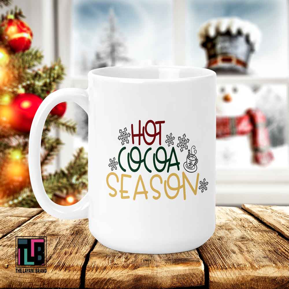 Hot Cocoa Season 15 Ounce Ceramic Mug